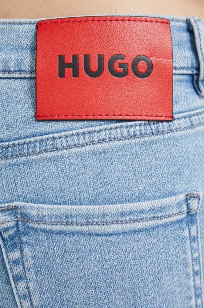 Джинси HUGO жіночі колір блакитний фото 4