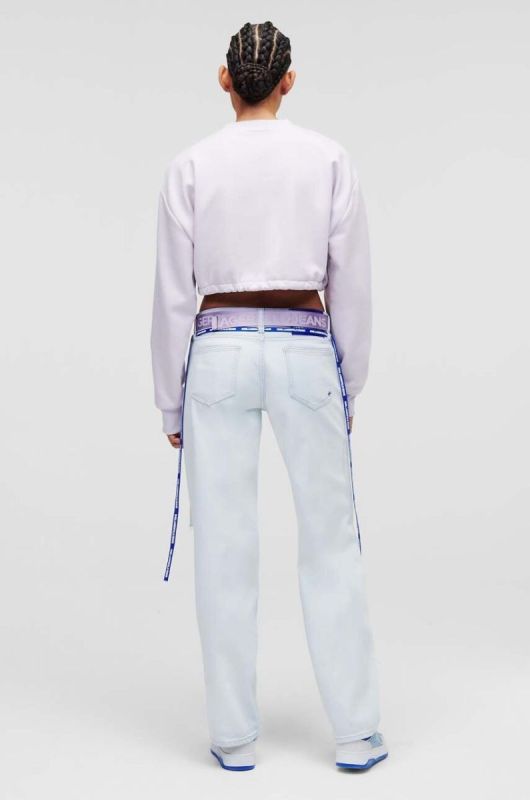 Джинси Karl Lagerfeld Jeans жіночі висока посадка колір блакитний (3438394) фото 2