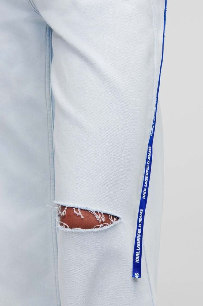 Джинси Karl Lagerfeld Jeans жіночі висока посадка колір блакитний (3438394) фото 3