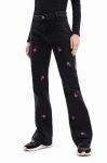 Джинси Desigual жіночі висока посадка колір чорний (3564500)