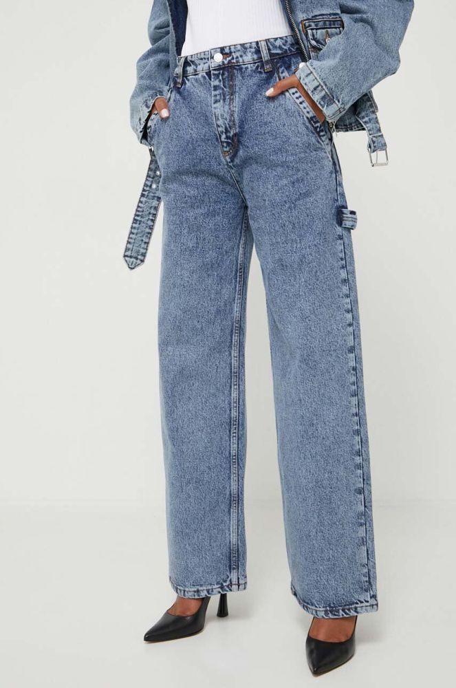 Джинси Moschino Jeans жіночі колір блакитний (3402953)