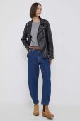 Джинси United Colors of Benetton жіночі висока посадка колір блакитний (3416193)