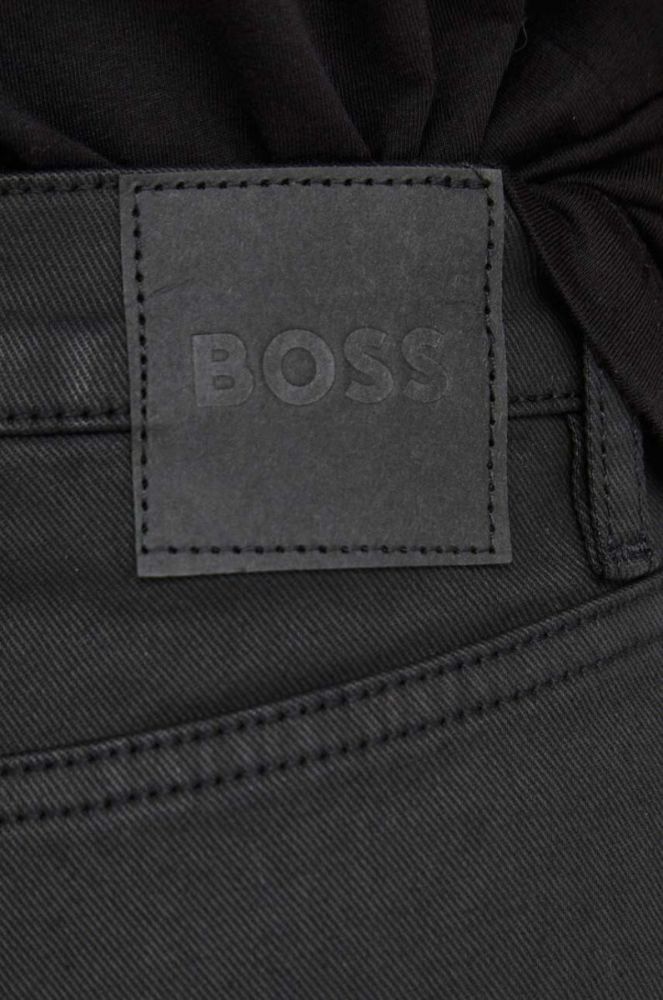 Джинси BOSS жіночі висока посадка колір чорний (3622119) фото 4