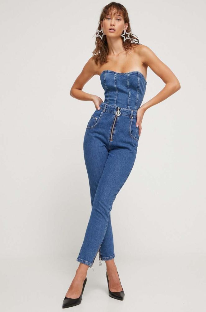 Джинси Moschino Jeans жіночі колір блакитний (3642067)