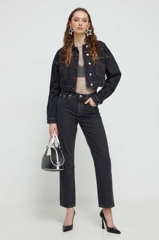 Джинси Moschino Jeans жіночі висока посадка колір чорний (3493289) фото 2