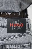 Джинси HUGO x Bella Poarch жіночі висока посадка колір сірий