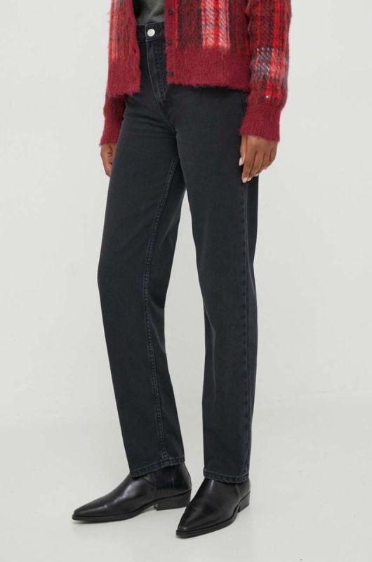 Джинси Tommy Hilfiger Classic жіночі висока посадка колір чорний