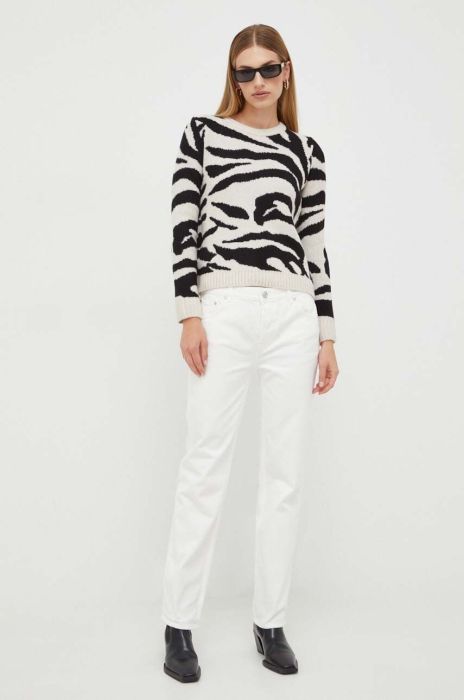 Джинси Trussardi жіночі висока посадка колір бежевий (3676322)