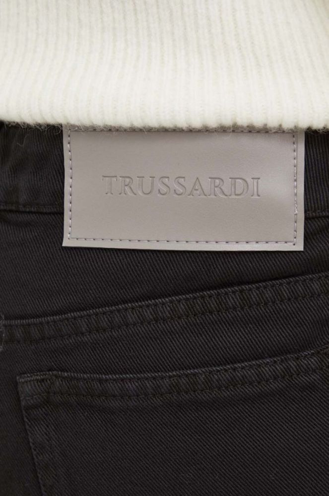 Джинси Trussardi жіночі висока посадка колір чорний (3676318) фото 4