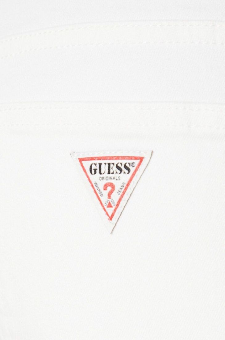 Джинси Guess Originals жіночі висока посадка колір білий (3488525)