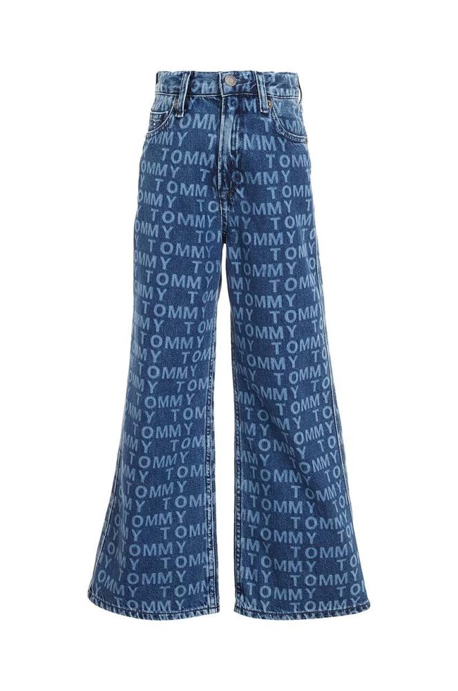 Дитячі джинси Tommy Hilfiger Allover колір темно-синій