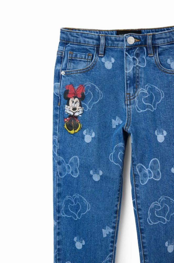 Дитячі джинси Desigual x Disney колір блакитний фото 3