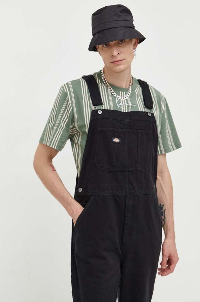 Джинсовий комбінезон Dickies колір чорний фото 4