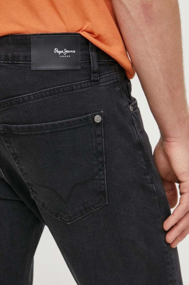 Джинси Pepe Jeans Crane чоловічі колір чорний фото 4