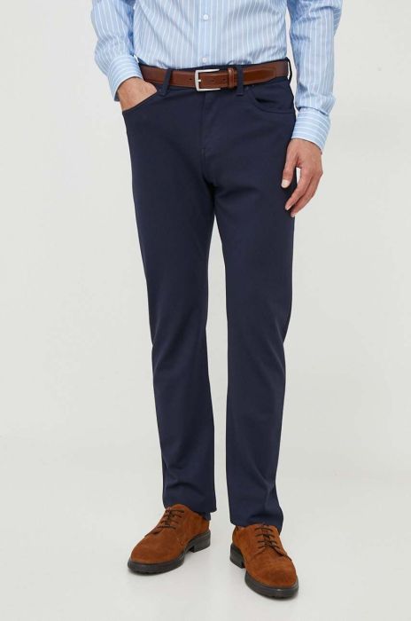 Штани BOSS чоловічі облягаюче колір блакитний