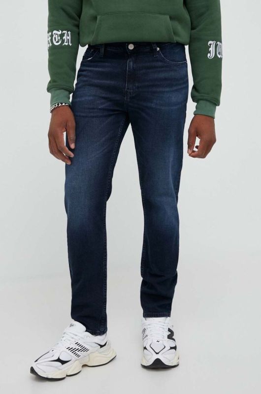 Джинси Tommy Jeans Dad Jean чоловічі колір темно-синій