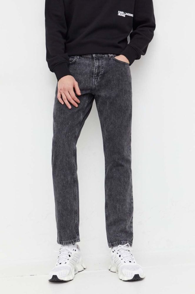 Джинси Karl Lagerfeld Jeans чоловічі колір сірий (3486485)