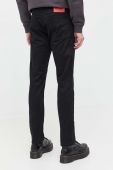 Штани HUGO чоловічі колір чорний облягаюче (3645388)
