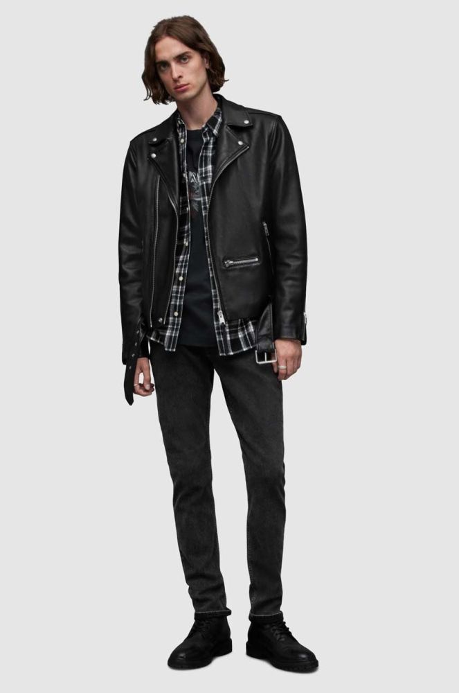 Джинси AllSaints ME004Z REX чоловічі колір чорний