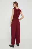 Комбінезон Pepe Jeans Fiska колір бордовий овальне декольте