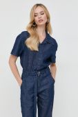 Джинсовий комбінезон Miss Sixty колір синій з коміром