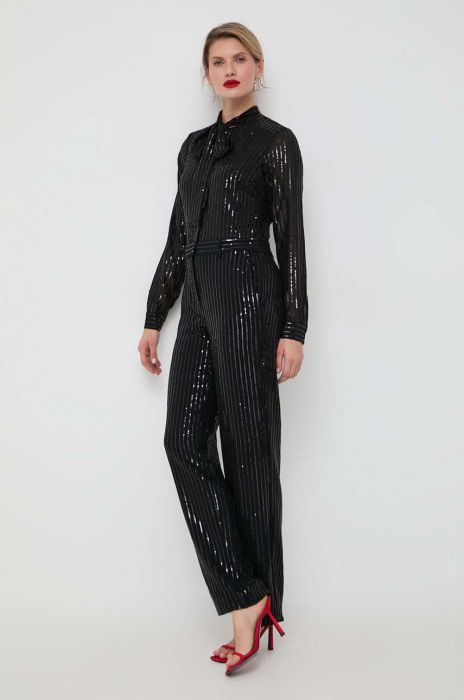 Комбінезон MICHAEL Michael Kors колір чорний в'язане декольте (3651395)