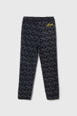 Дитячі бавовняні штани Guess колір синій візерунок (3404494)