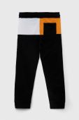 Дитячі бавовняні штани Guess колір чорний візерунок (3296881)