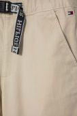 Дитячі штани Tommy Hilfiger колір бежевий однотонні (3360306)