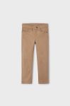 Дитячі штани Mayoral slim fit колір бежевий однотонні Дитячі штани Mayoral slim fit колір бежевий однотонні