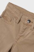 Дитячі штани Mayoral slim fit колір бежевий однотонні