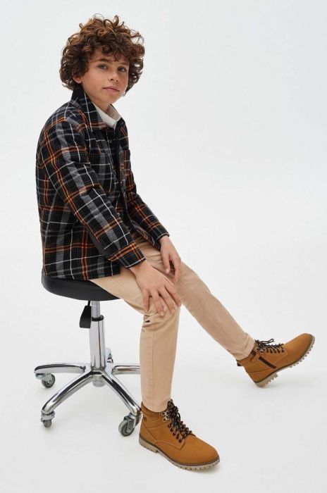 Дитячі штани Mayoral колір бежевий однотонні (3430758)