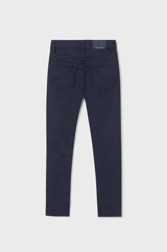 Дитячі штани Mayoral slim fit колір синій однотонні (3433475) фото 2