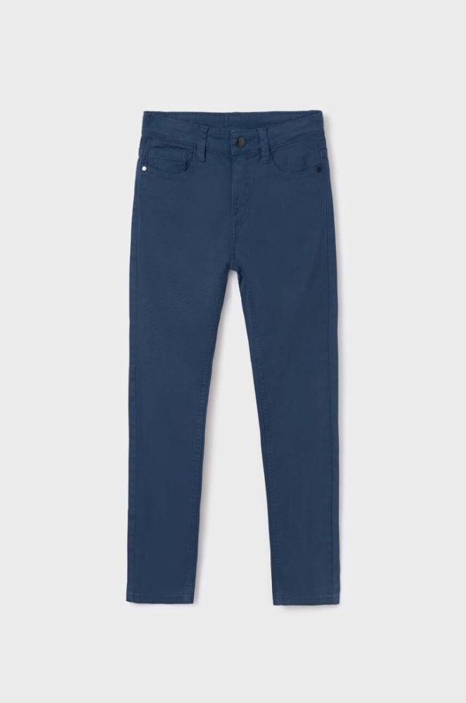 Дитячі штани Mayoral slim fit однотонні колір блакитний (3433403) фото 3