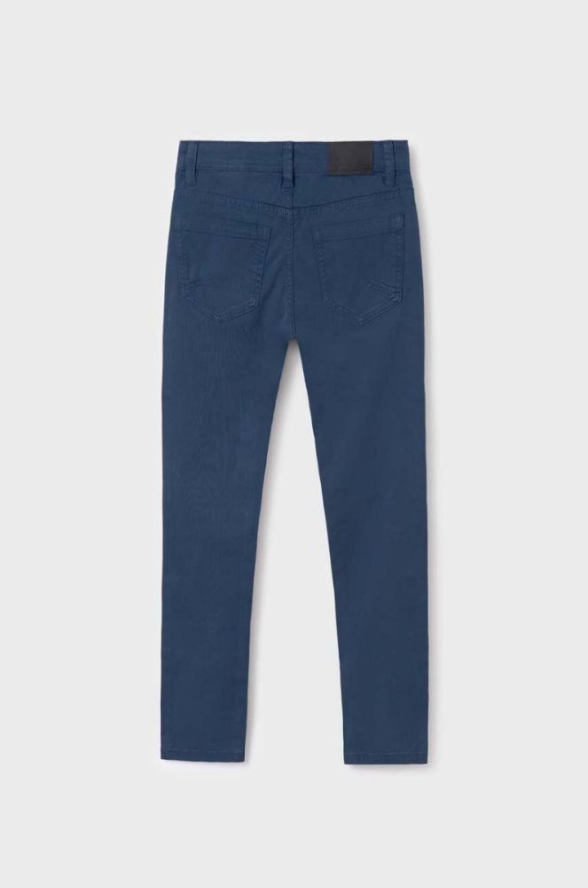 Дитячі штани Mayoral slim fit однотонні колір блакитний (3433403) фото 4