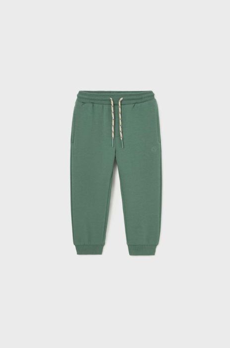 Дитячі спортивні штани Mayoral колір зелений однотонні (3438639)