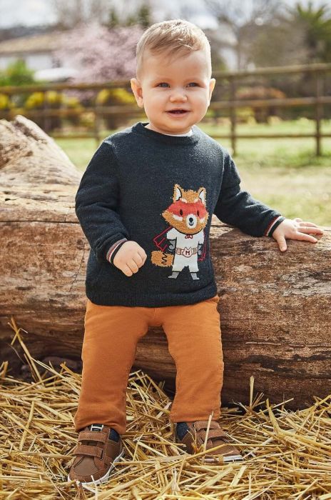 Штани для немовлят Mayoral колір бежевий однотонні (3438785)