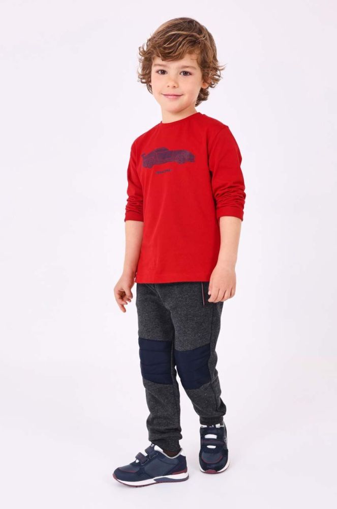 Дитячі спортивні штани Mayoral колір сірий однотонні (3442842)
