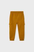 Дитячі спортивні штани Mayoral joggery cargo колір помаранчевий однотонні