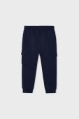 Дитячі спортивні штани Mayoral joggery cargo колір синій однотонні