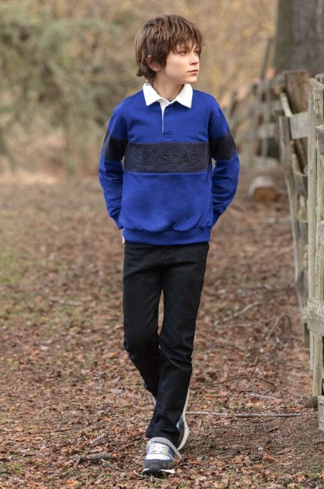 Дитячі штани Mayoral soft колір чорний однотонні