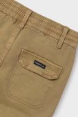 Дитячі штани Mayoral cargo колір бежевий однотонні