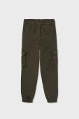 Дитячі штани Mayoral cargo колір зелений однотонні