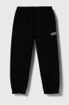 Дитячі бавовняні штани Vans CORE BASIC FLEECE PANT VN000657BLK1 колір чорний однотонні Дитячі бавовняні штани Vans CORE BASIC FLEECE PANT VN000657BLK1 колір чорний однотонні