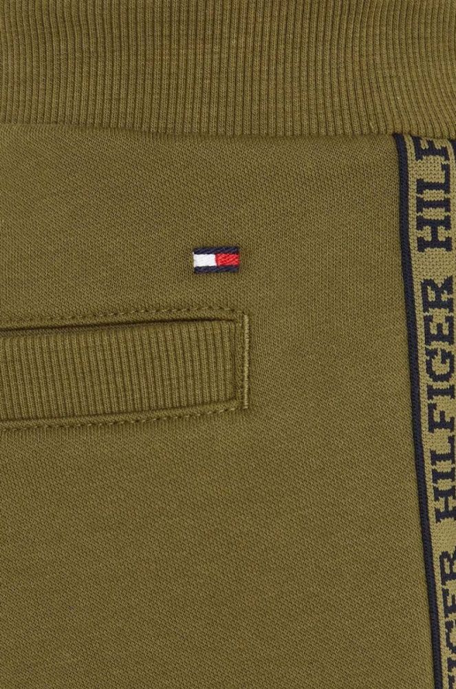 Дитячі спортивні штани Tommy Hilfiger колір зелений з аплікацією (3507844) фото 3