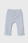 Штани для немовлят United Colors of Benetton однотонні колір блакитний (3389414) Штани для немовлят United Colors of Benetton однотонні колір блакитний (3389414)