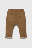 Штани для немовлят United Colors of Benetton колір коричневий однотонні