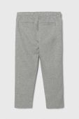 Дитячі спортивні штани United Colors of Benetton колір сірий однотонні (3467460)