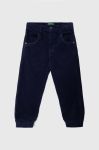 Дитячі штани United Colors of Benetton колір синій однотонні (3467467) Дитячі штани United Colors of Benetton колір синій однотонні (3467467)