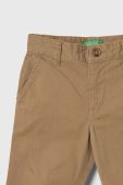 Дитячі штани United Colors of Benetton колір коричневий однотонні (3463219)